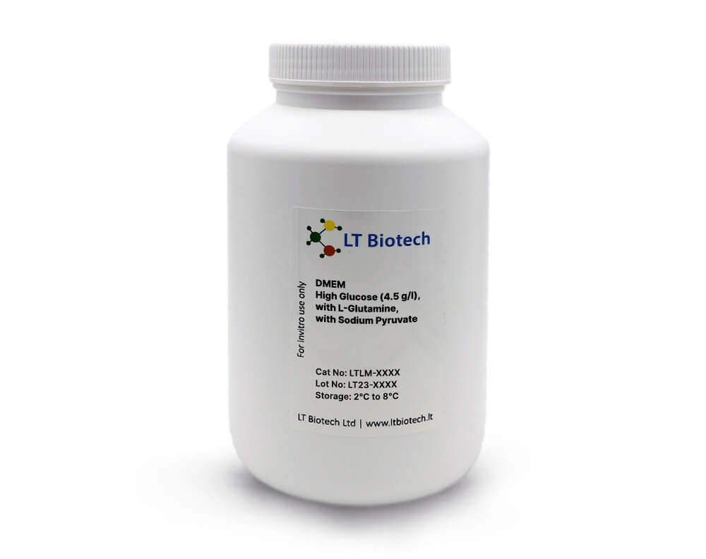 DMEM High Glucose (4.5 g/l), with L-Glutamine, with Sodium Pyruvate