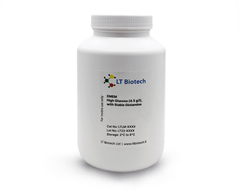 DMEM High Glucose (4.5 g/l), with Stable Glutamine
