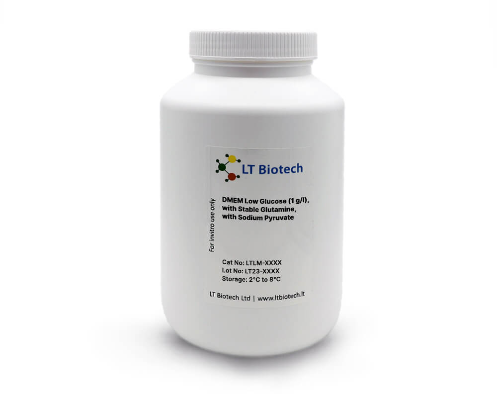 DMEM Low Glucose (1 g/l), with Stable Glutamine, with Sodium Pyruvate