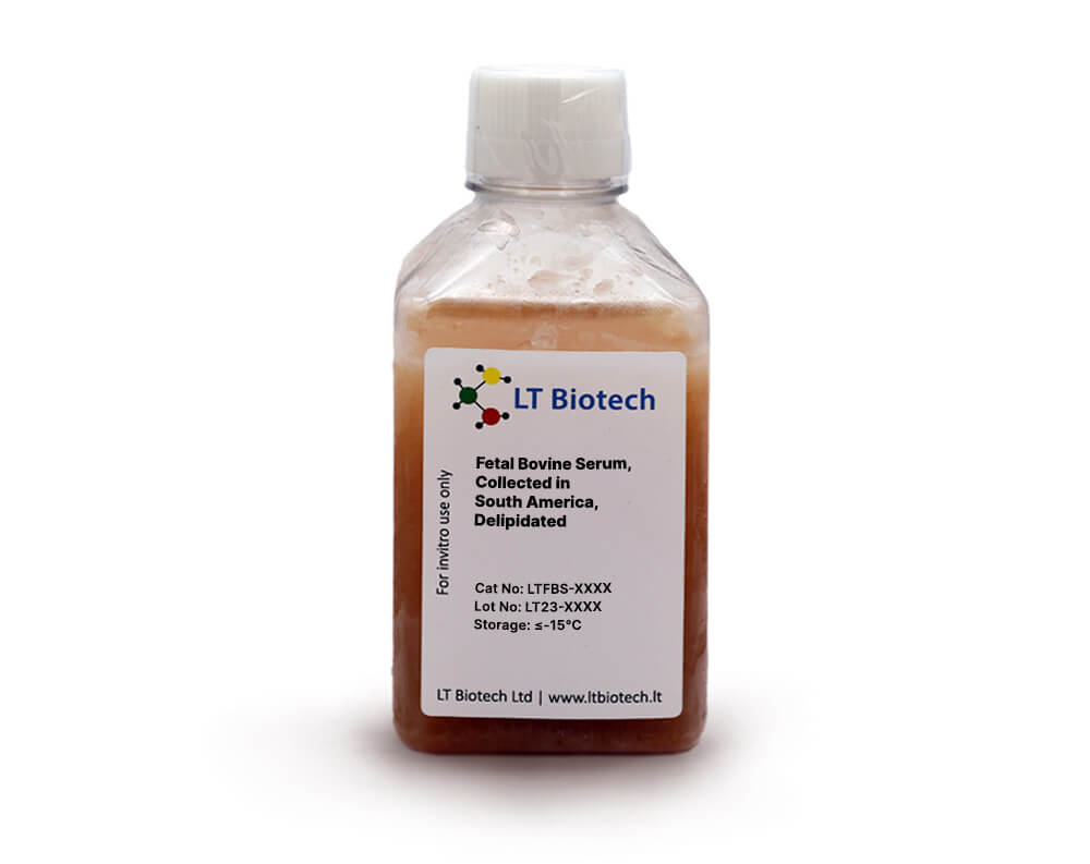 Fetal Bovine Serum, Collected in South America, Delipidated