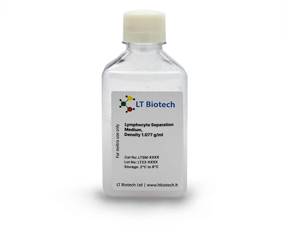 Lymphocyte Separation Medium, Density 1.077 g/ml