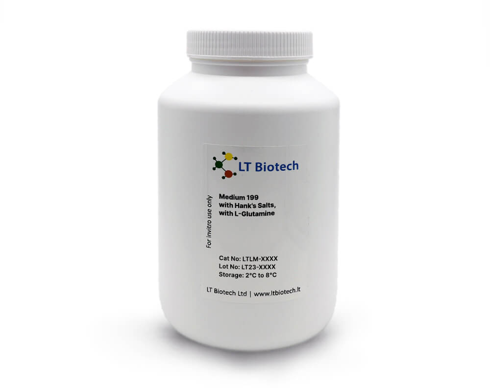 Medium 199 with Hank’s Salts, with L-Glutamine