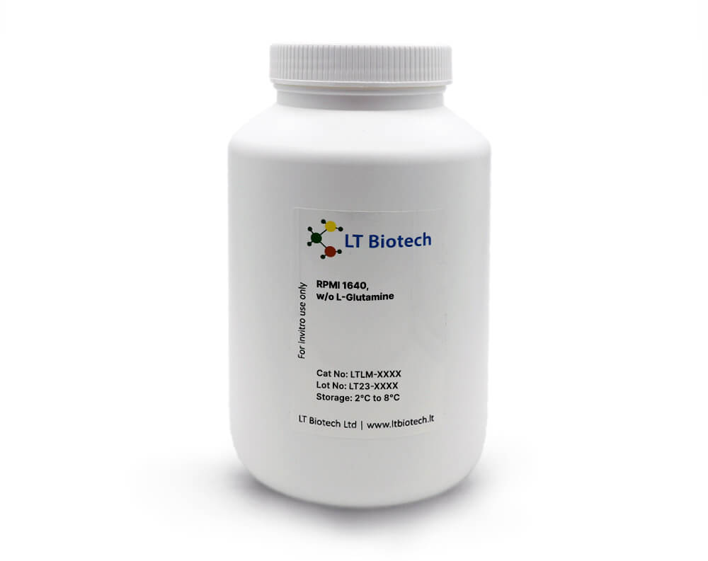 RPMI 1640, w/o L-Glutamine